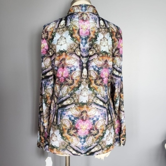 NWT RACHEL Rachel Roy full sleeve SHIRT sz S - Picture 2 of 5